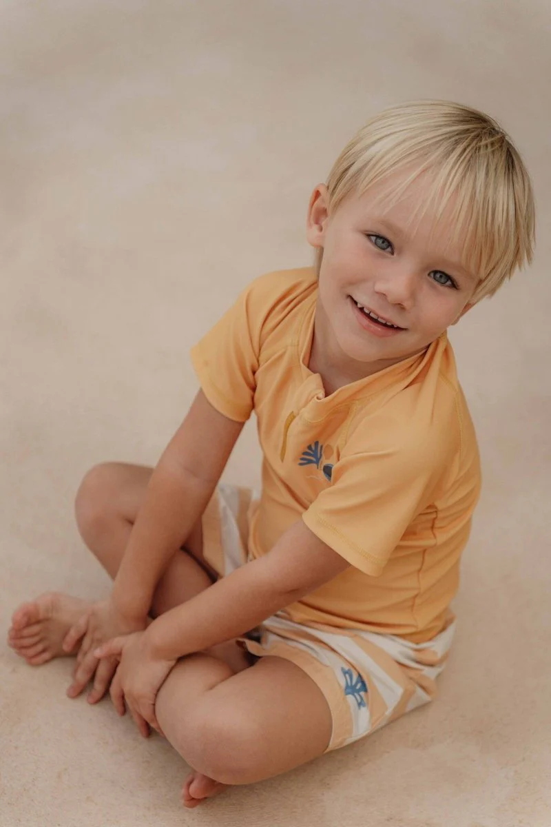 Little Dutch Zwemshirt Kind Korte Mouwem Honey Yellow - Image 3