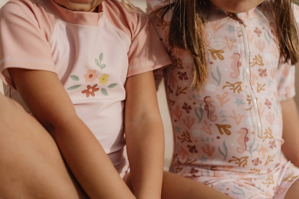 Little Dutch Zwemshirt Kind Korte Mouwen Flower Pink - Image 3