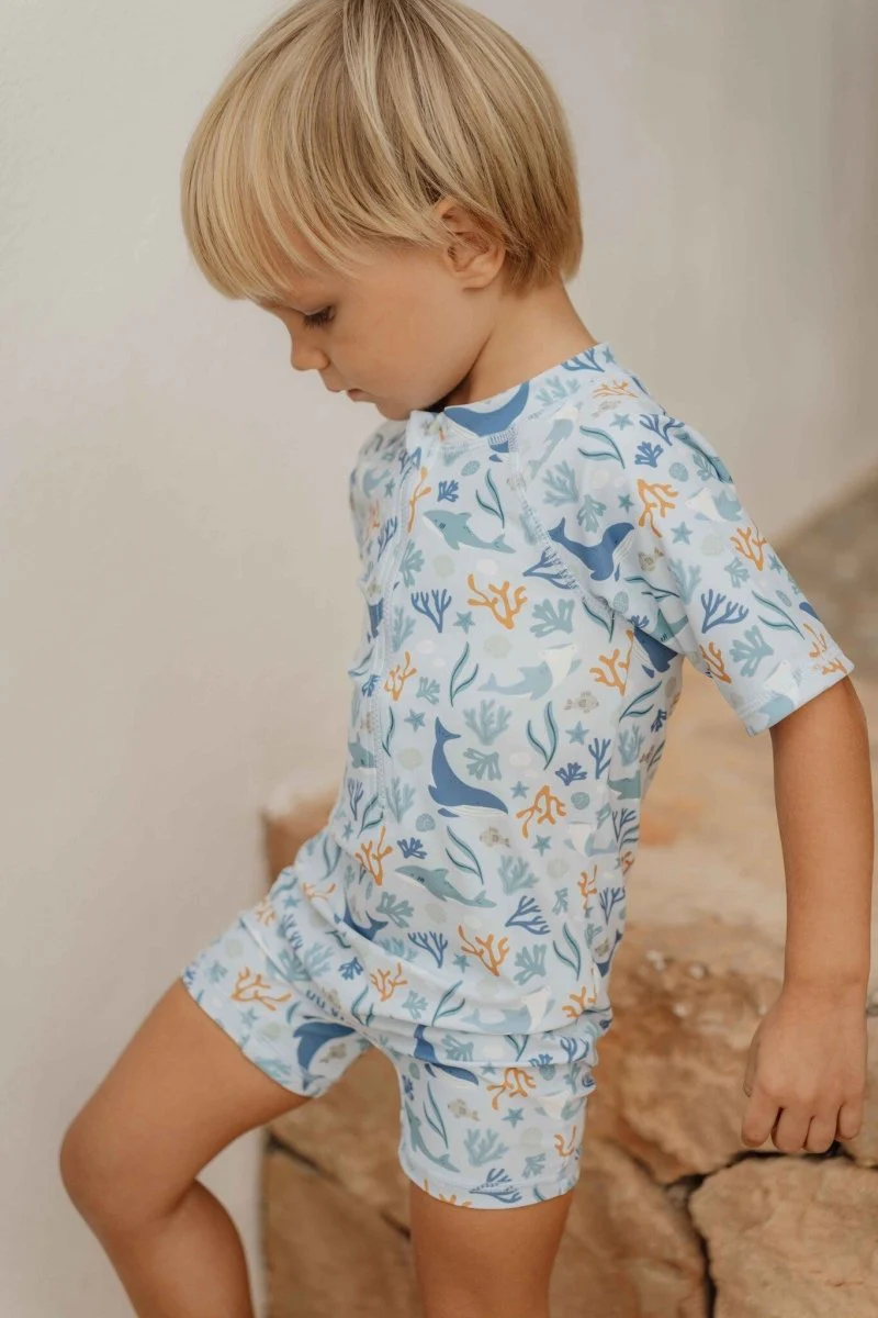 Little Dutch Zwemshirt Kind Korte Mouwen Ocean Dreams Blue - Image 3