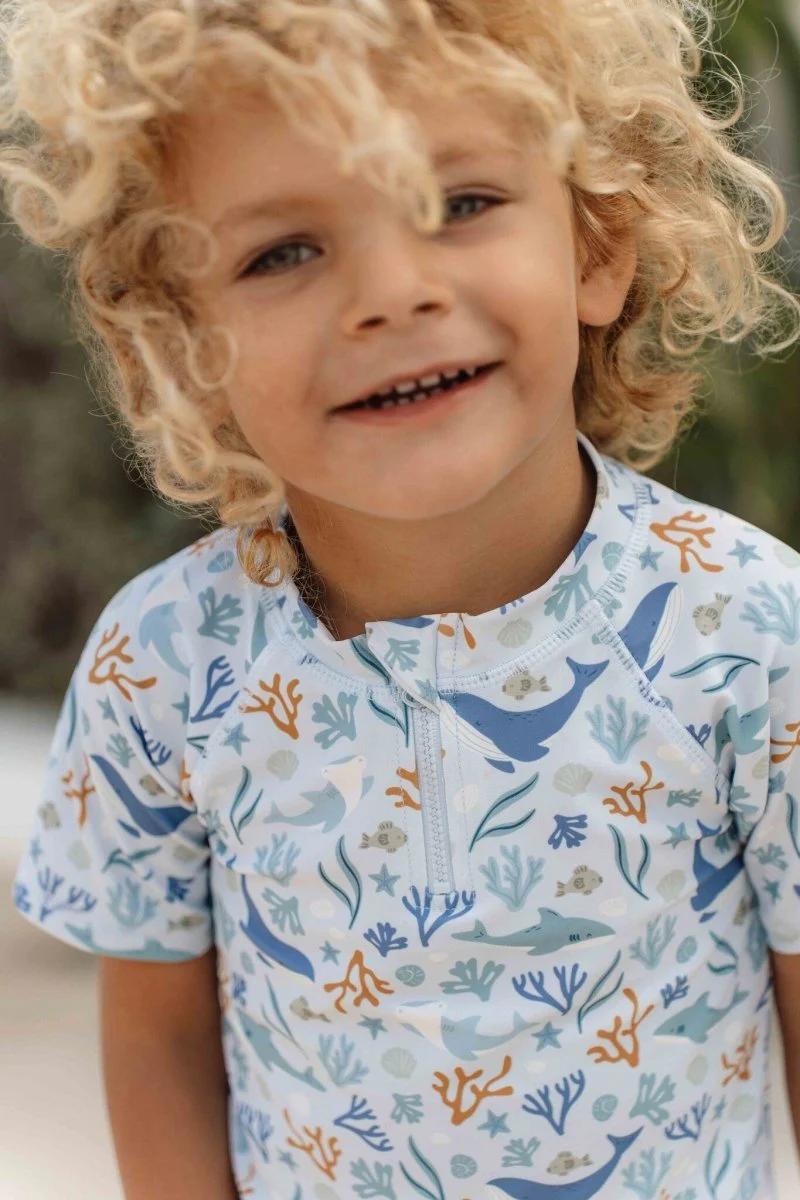 Little Dutch Zwemshirt Kind Korte Mouwen Ocean Dreams Blue - Image 6