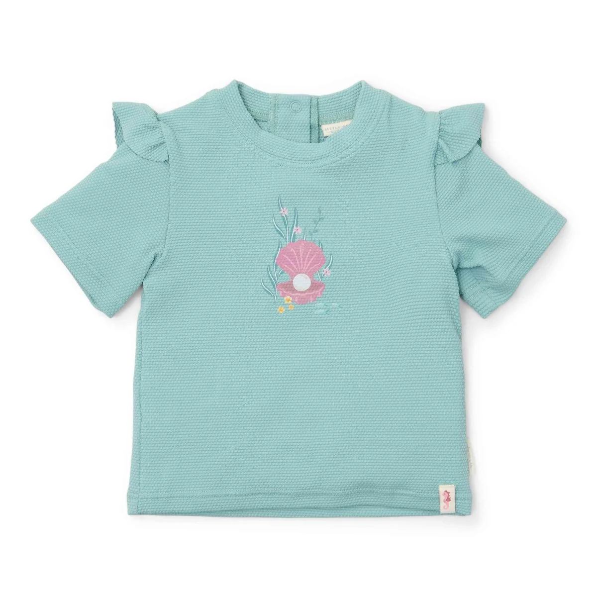 Little Dutch Zwemshirt Kind Korte Mouwen Ocean Treasures Surf Blue