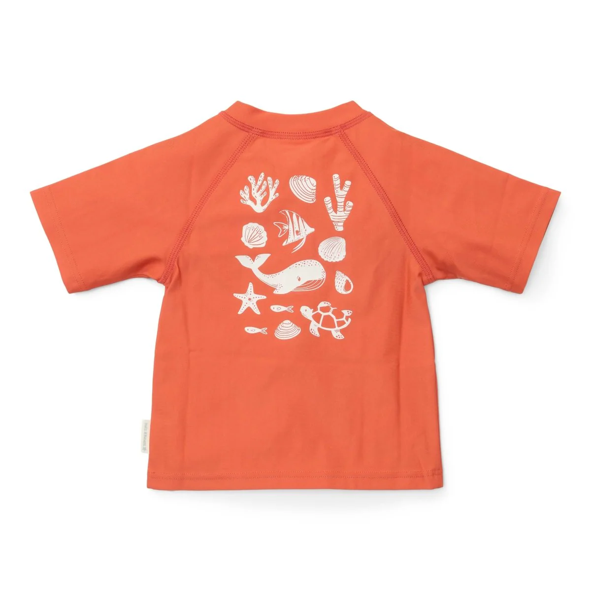 Little Dutch Zwemshirt Kind Korte Mouwen Sea Life Coral Red - Image 2