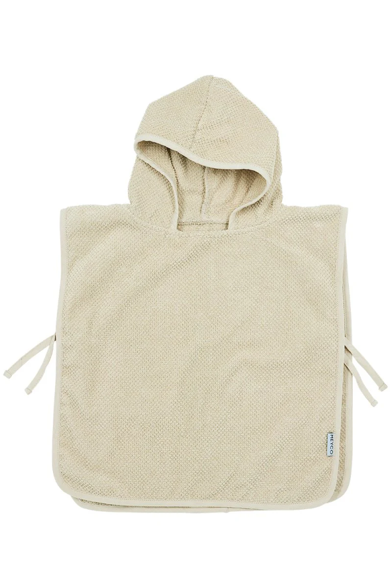 Meyco Badponcho Popcorn Soft Sand 1-3 Jaar