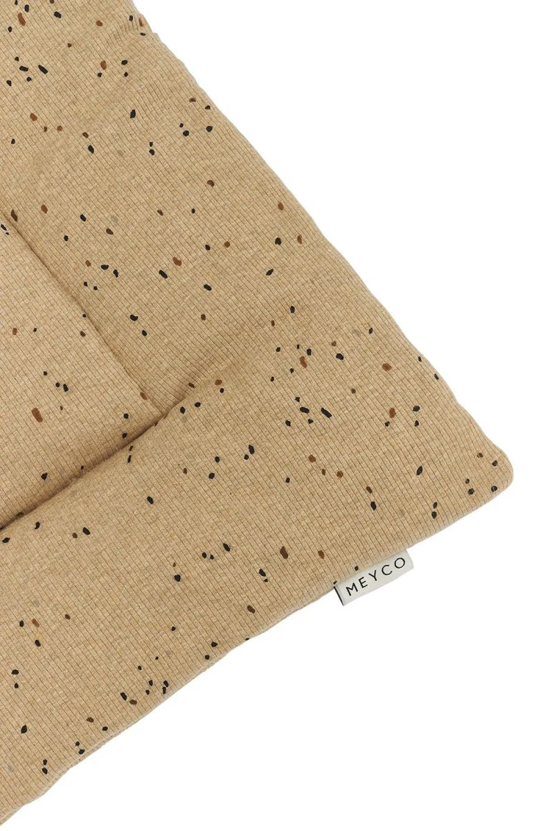 Meyco Boxkleed Rib Mini Spot Toffee Melange 80X100cm - Image 3