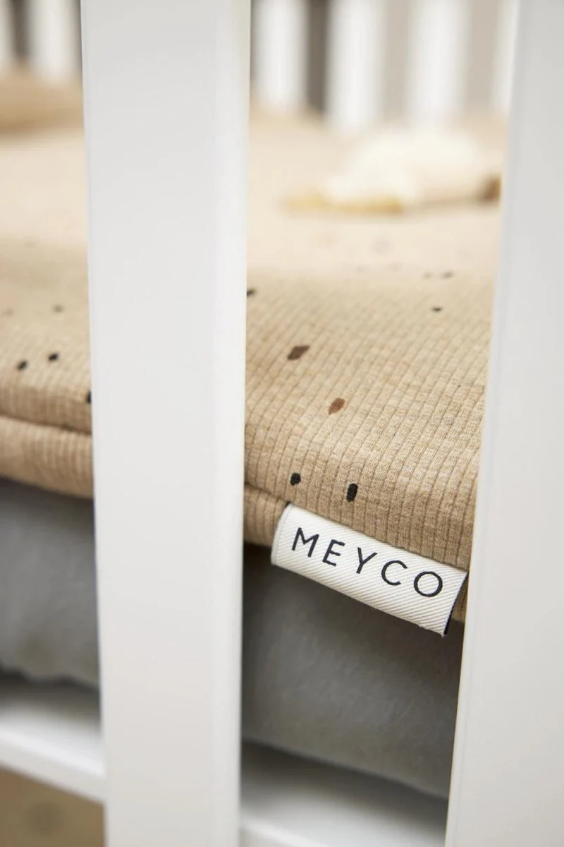 Meyco Boxkleed Rib Mini Spot Toffee Melange 80X100cm - Image 7