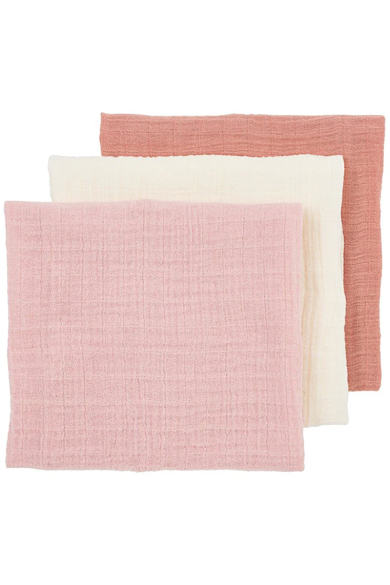 Meyco Hydrofiele Doek Soft Rose/Rose/Naturel 70Cm