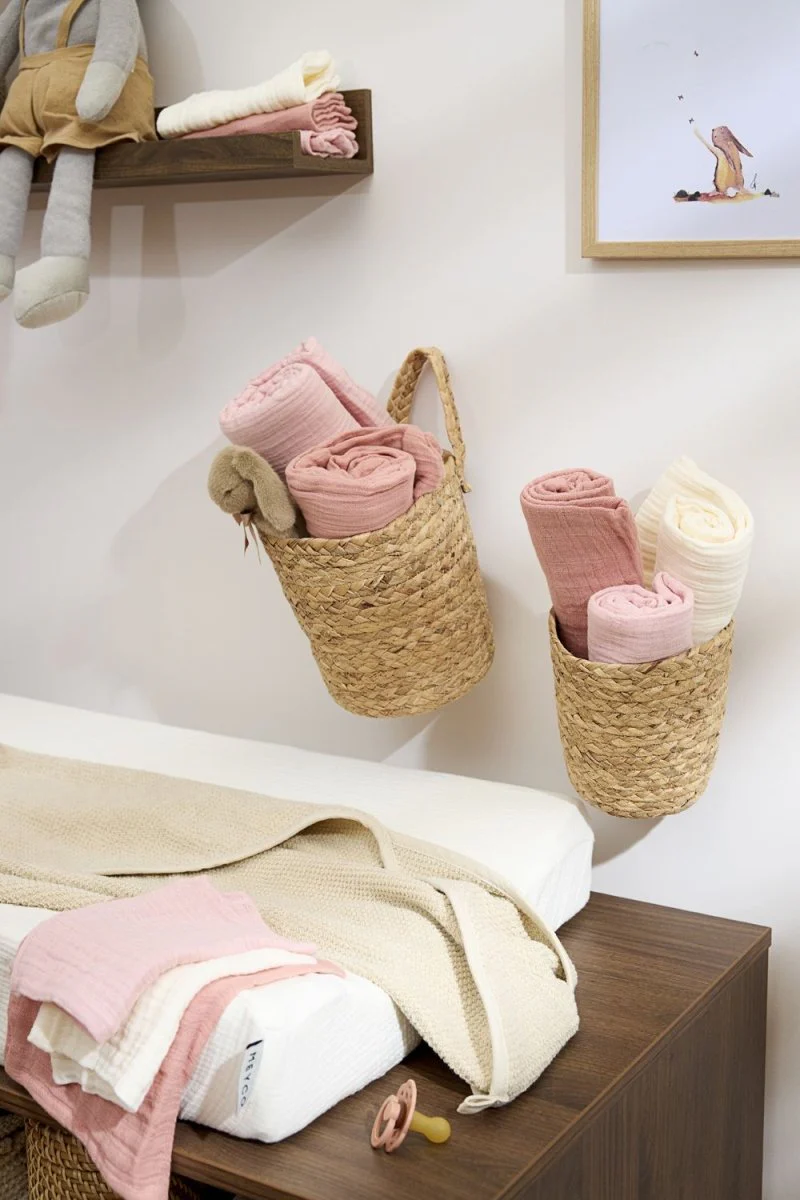 Meyco Hydrofiele Doek Soft Rose/Rose/Naturel 70Cm - Image 2