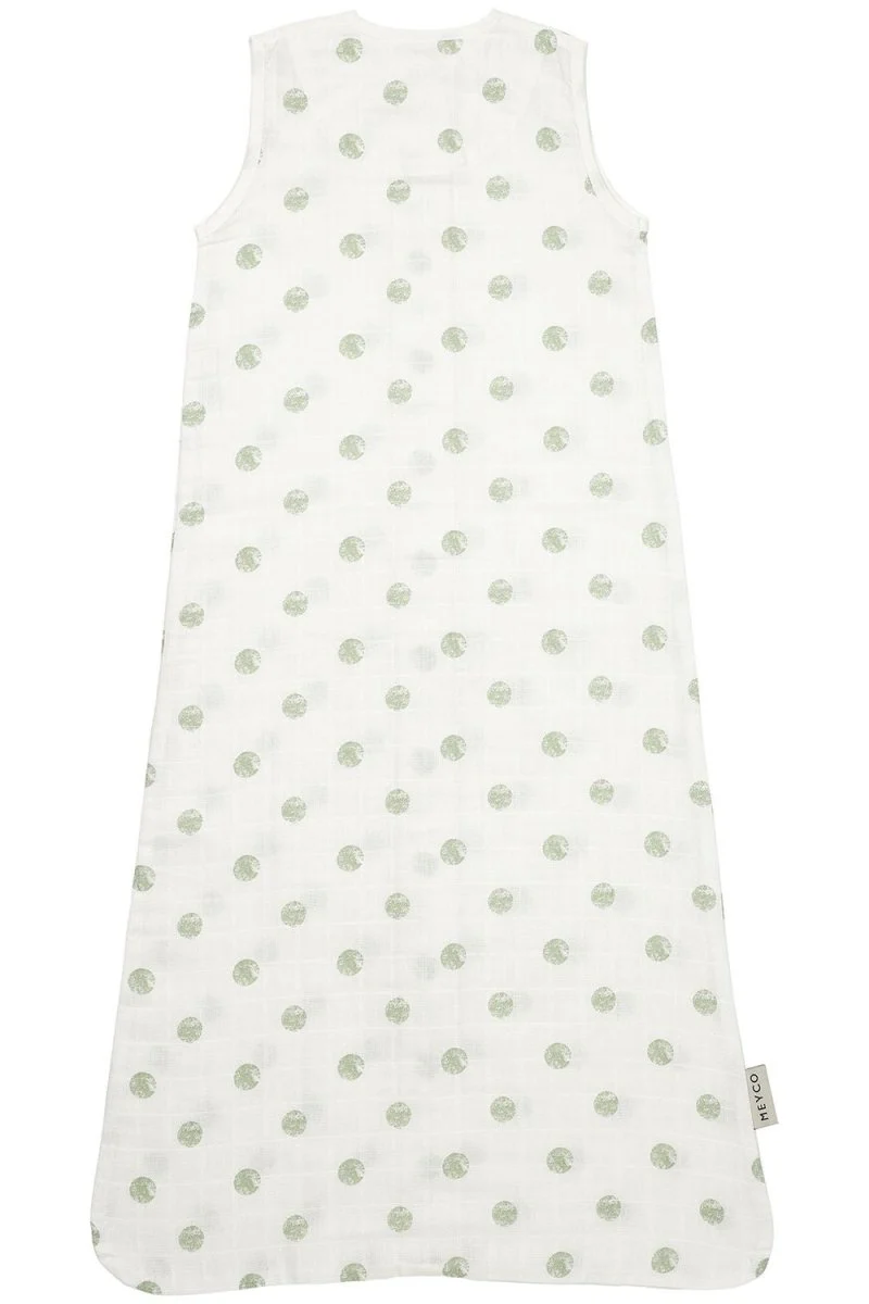 Meyco Slaapzak Baby Dots Hydrofiel Soft Green - Image 2