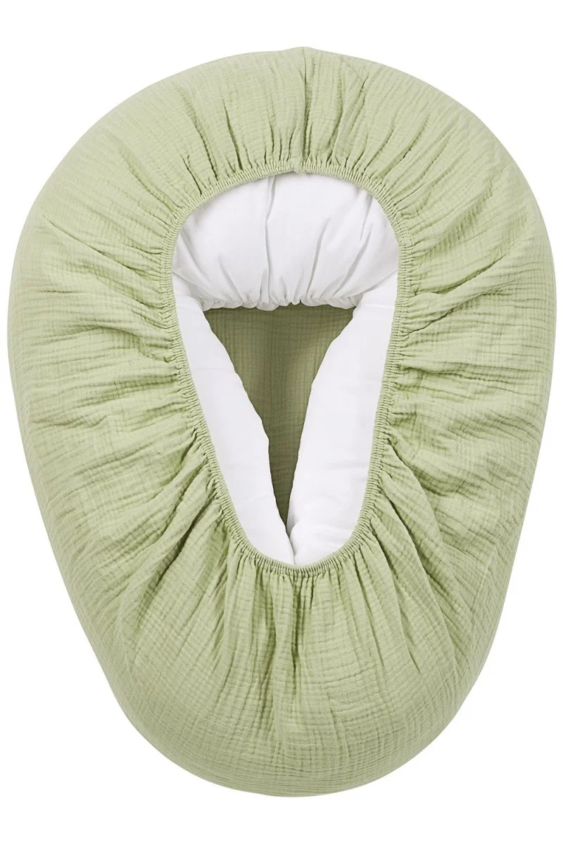Meyco Voedingskussen Hoes Soft Olive - Image 5