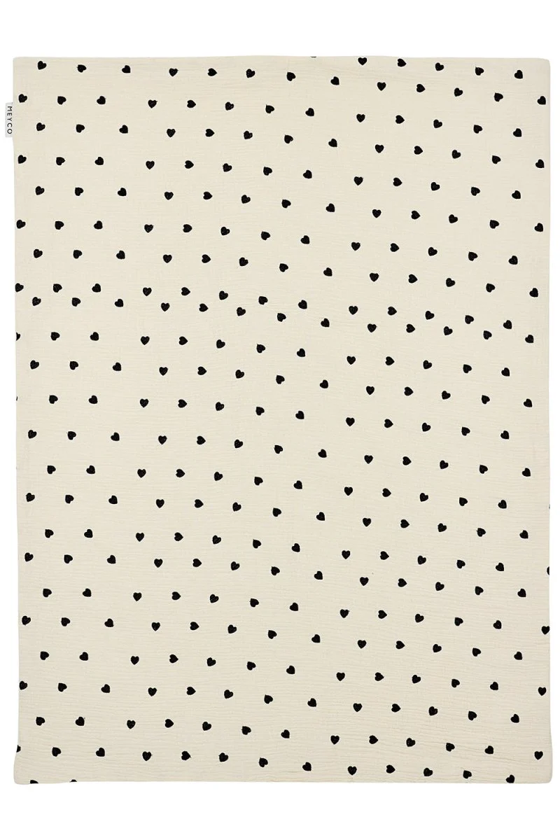 Meyco Wiegdeken Sweet Heart Soft Sand 75X100Cm - Image 2