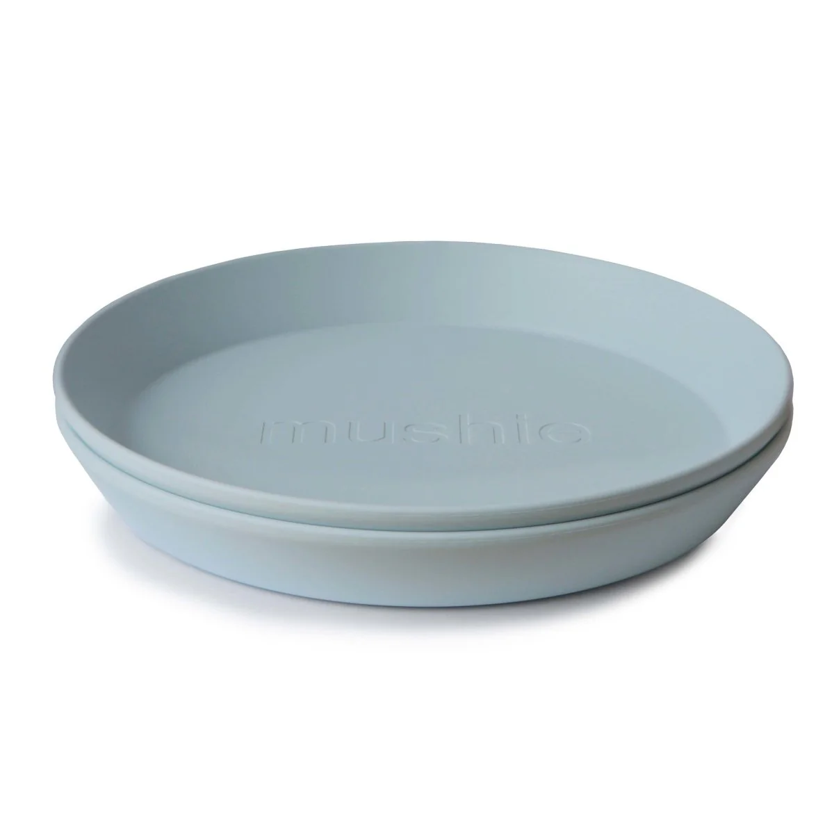 Mushie Baby Bordje Rond Powder Blue 2st - Image 2