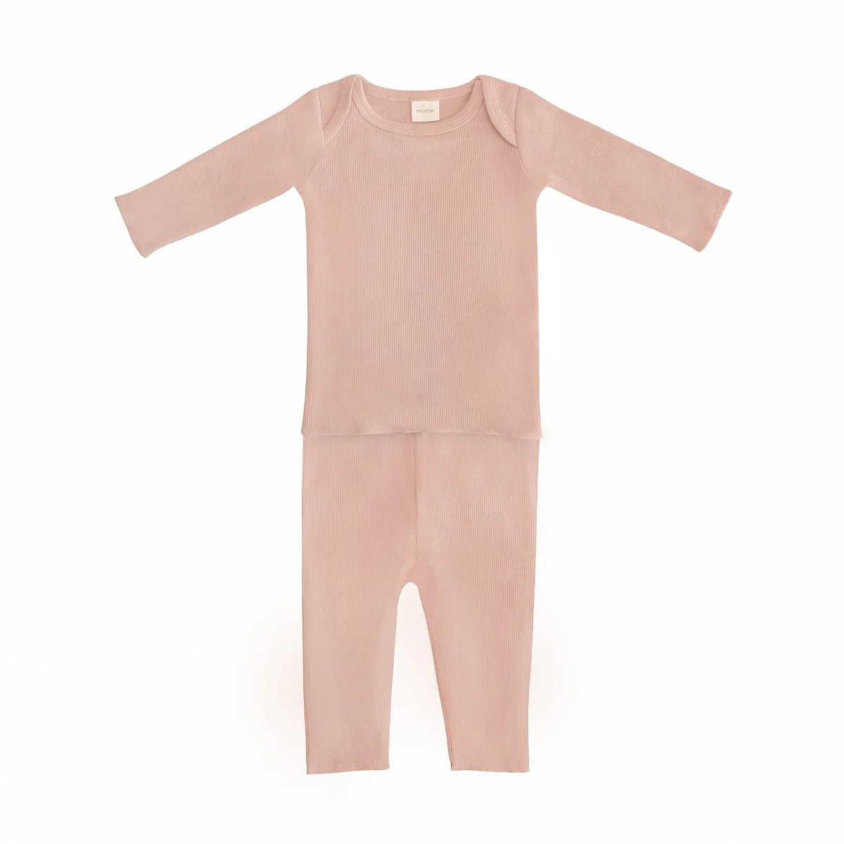 Mushie Baby Pyjama Twee-Delige Set Roze