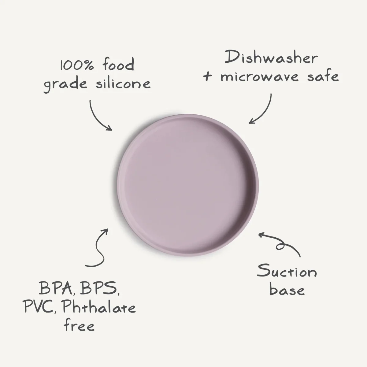 Mushie Babybord Soft Lilac - Image 8