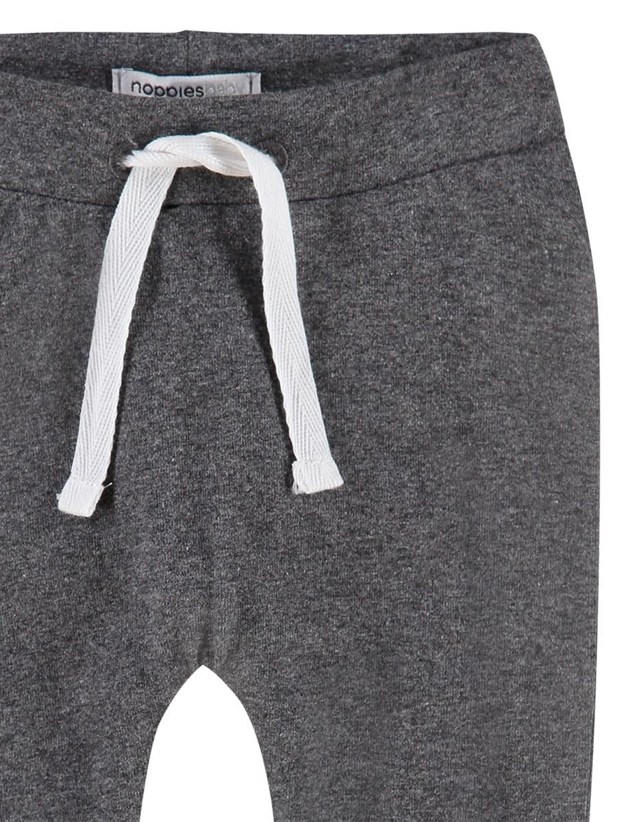 Noppies Baby Broekje Met Koord In Taille Dark Grey Melange - Image 3