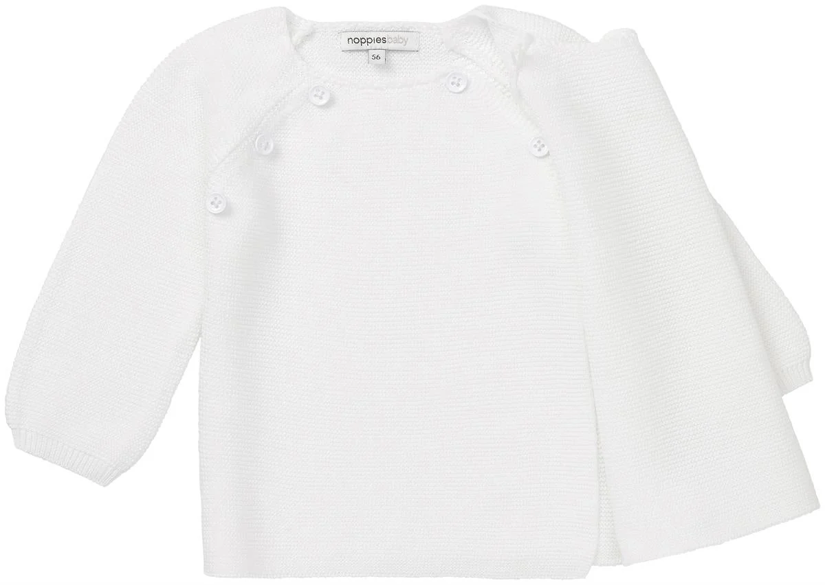 Noppies Baby Vestje Pino White - Image 3