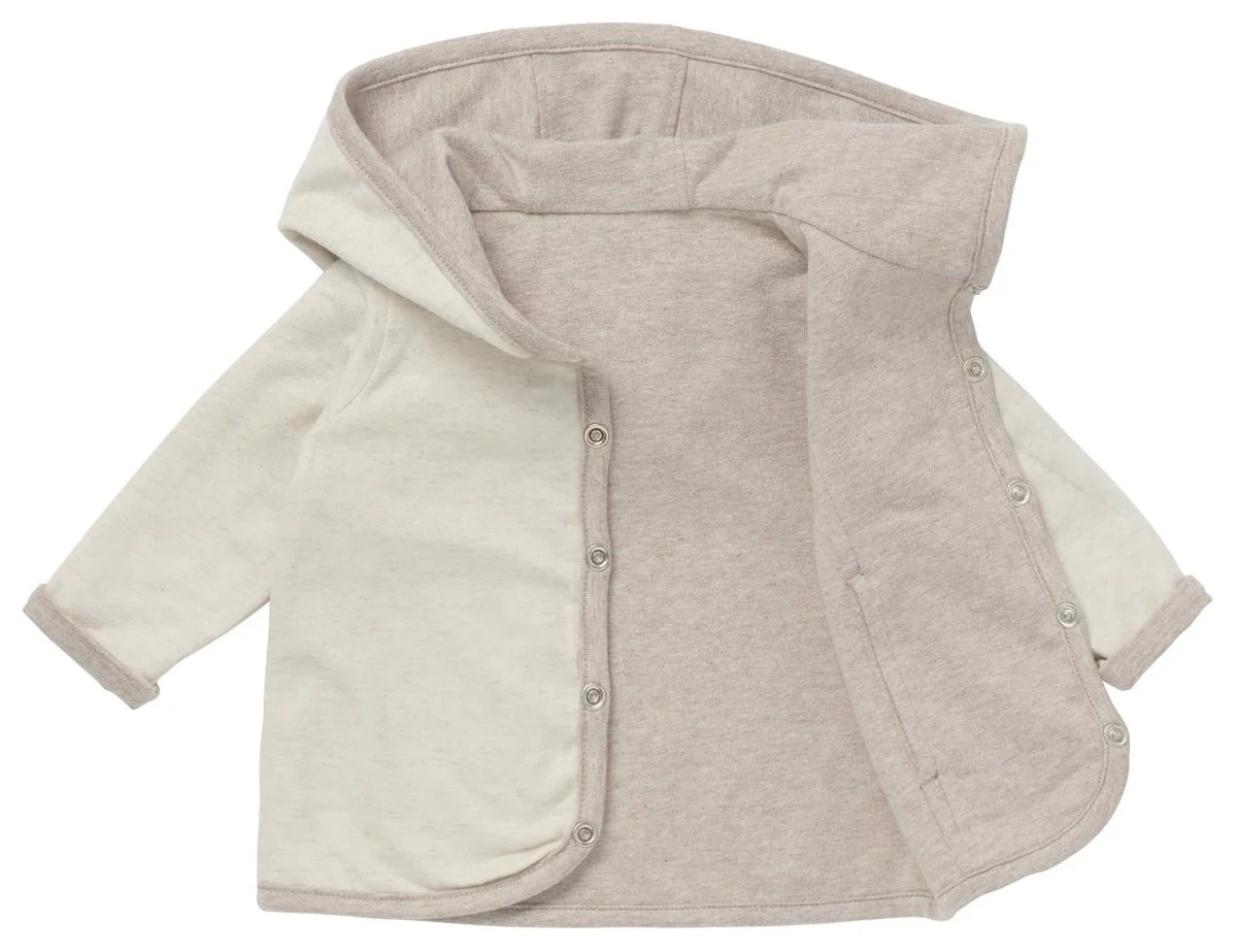 Noppies Baby Vestje Rev Bonny Taupe Melange Tweezijdig - Image 3