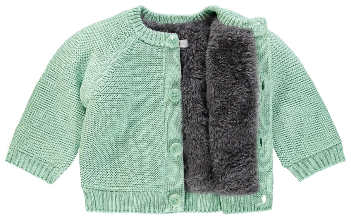Noppies Baby Vestje Teddy Voering Grey Mint - Image 3