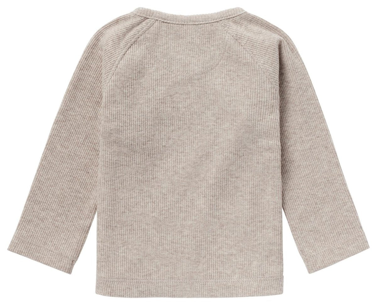 Noppies Overslag Shirt Baby Nanyuki Taupe Melange - Image 3
