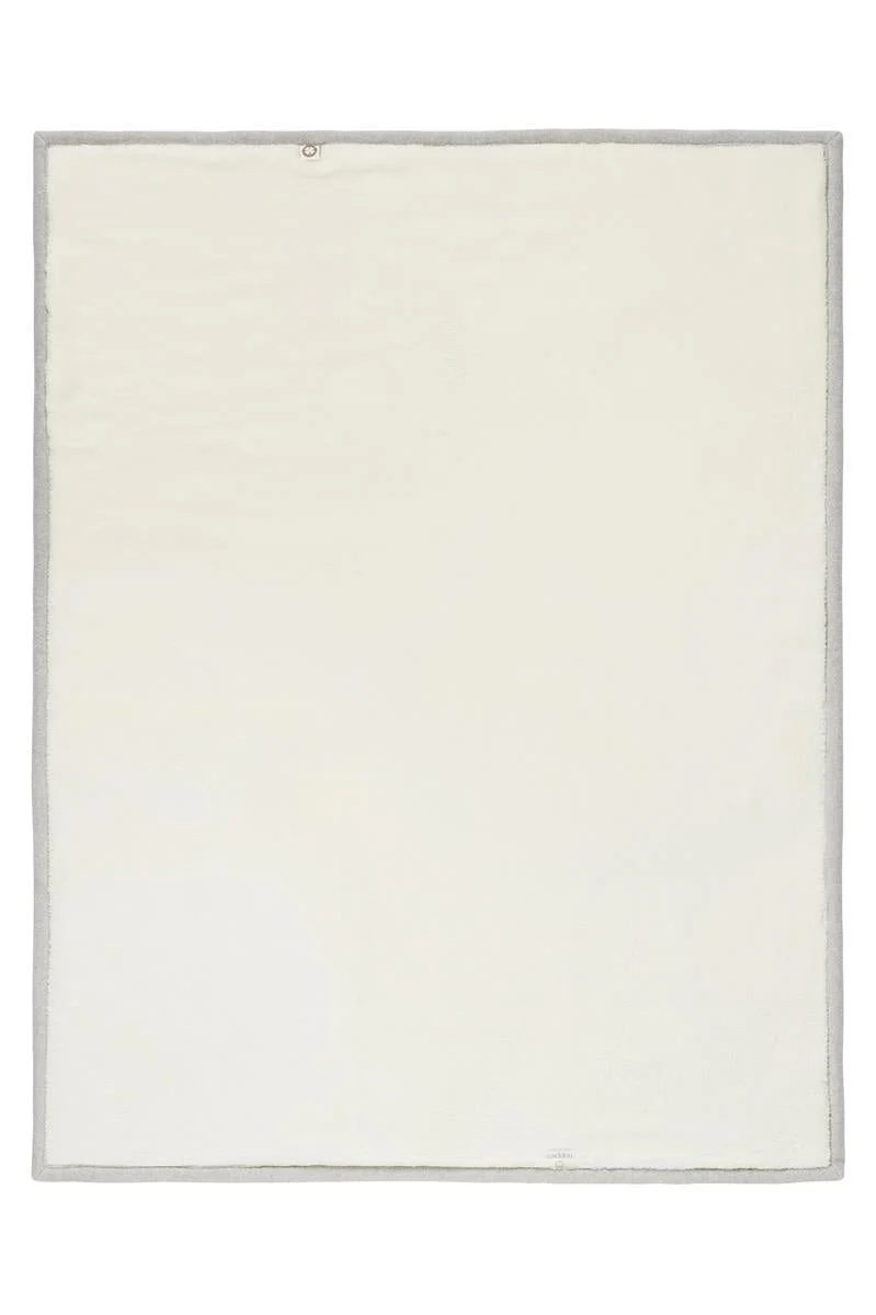 Noppies Wiegdeken Fleece Omkeerbaar Grey Melange - Image 3