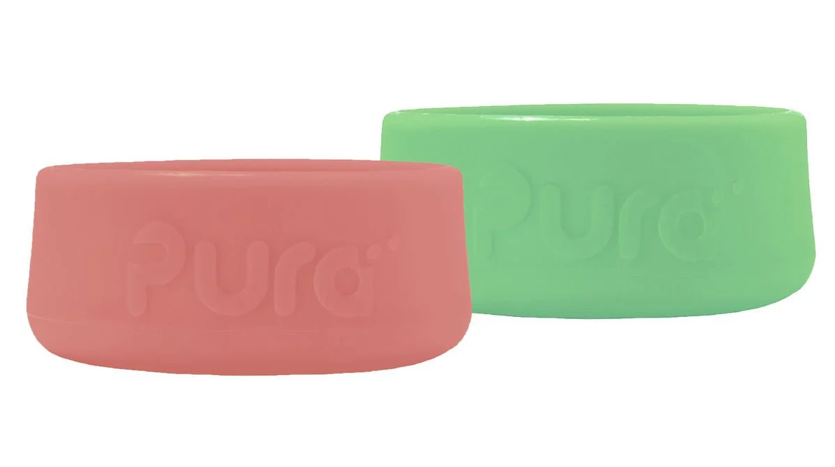 Pura Flesbeschermer Silicone Moss+Rose 2St