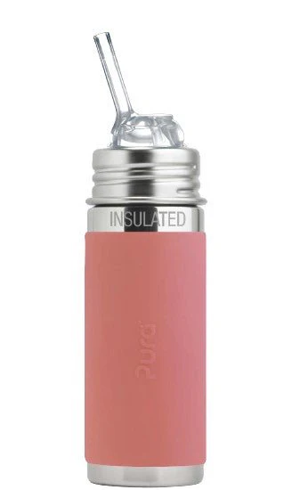 Pura Thermosfles Rvs 260 Ml Rietje Free Flow Rose Sleeve