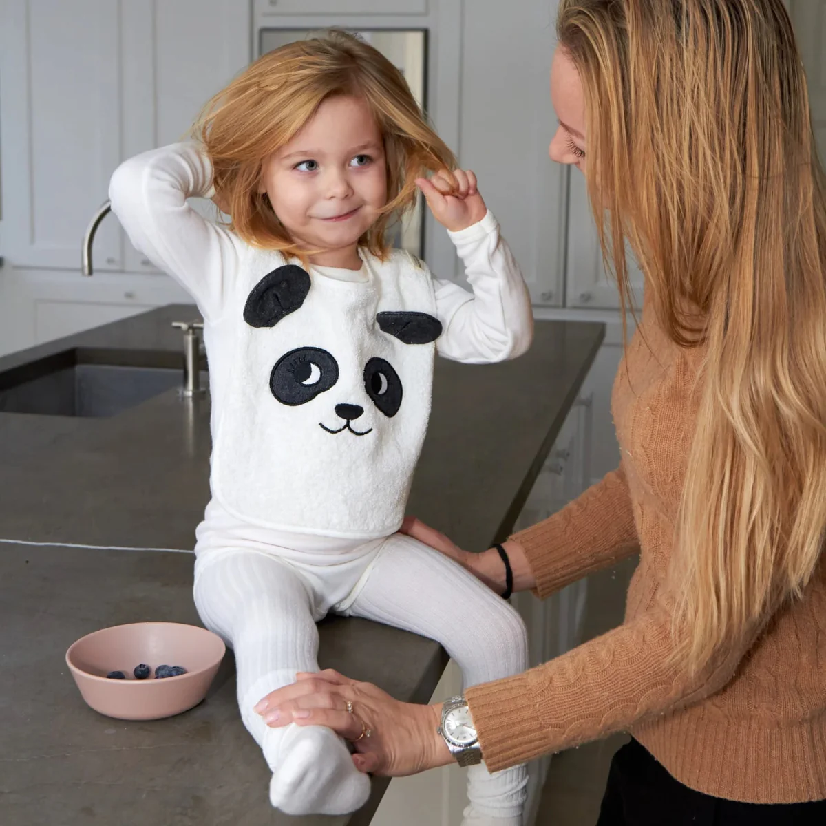 Roommate Slabbetje Gebroken Wit Panda - Image 3
