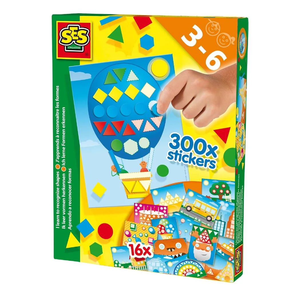 SES Creative Stickers Set Ik Leer Vormen