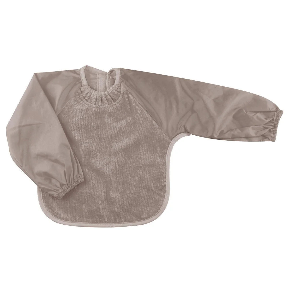 Silly Billyz Slabbetje Small Lange Mouwen Taupe