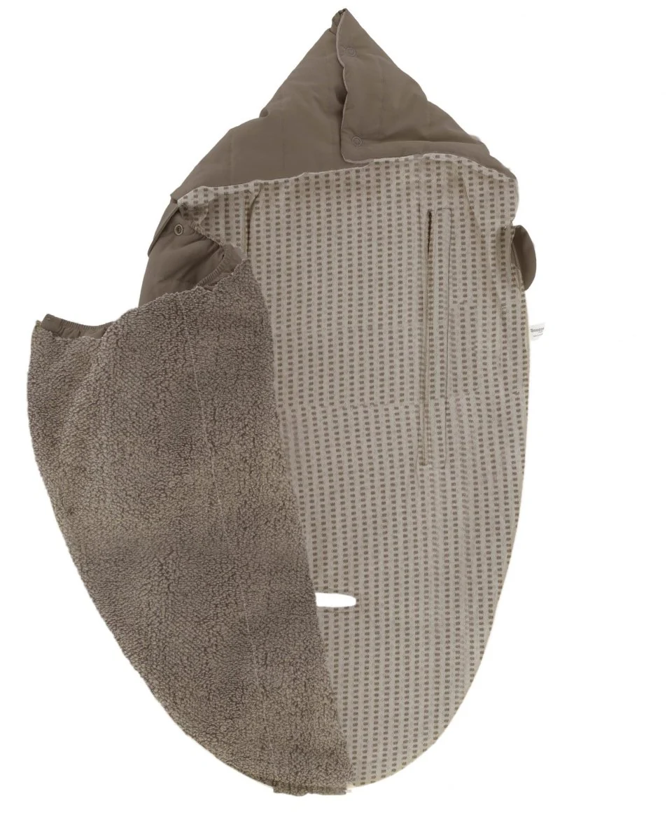 Snoozebaby Voetenzak Organic Maxi Cosi Warm Brown 80cm - Image 2