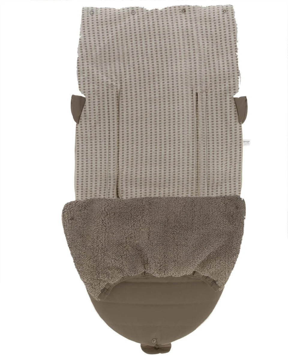 Snoozebaby Voetenzak Organic Maxi Cosi Warm Brown 80cm - Image 3