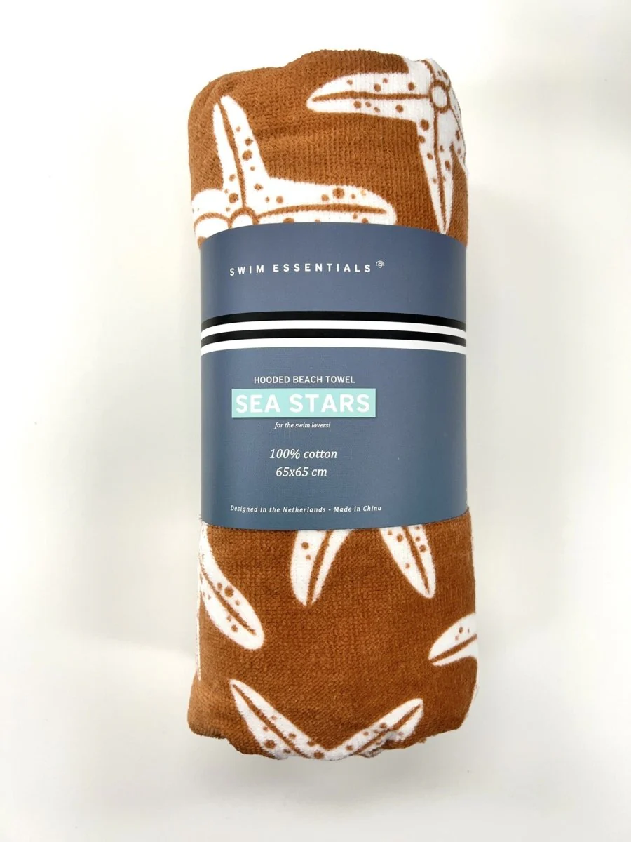 Swim Essentials Badcape Baby Luxe Beach Sea Stars - Image 3