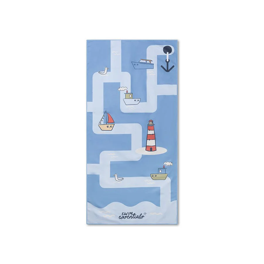 Swim Essentials Microvezel Strandlaken – Little Seagull (135 × 65 cm) - Image 2