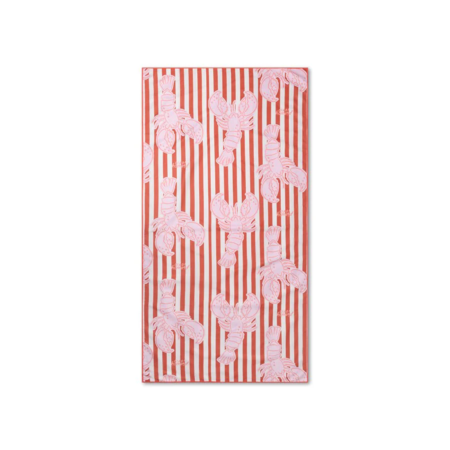 Swim Essentials Microvezel Strandlaken – Lobster (180 × 90 cm)