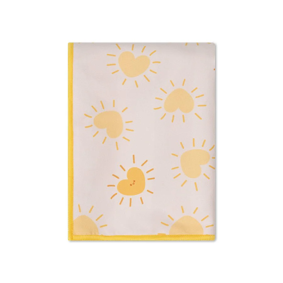 Swim Essentials Microvezel Strandlaken – Yellow Flower (135 × 65 cm) - Image 2