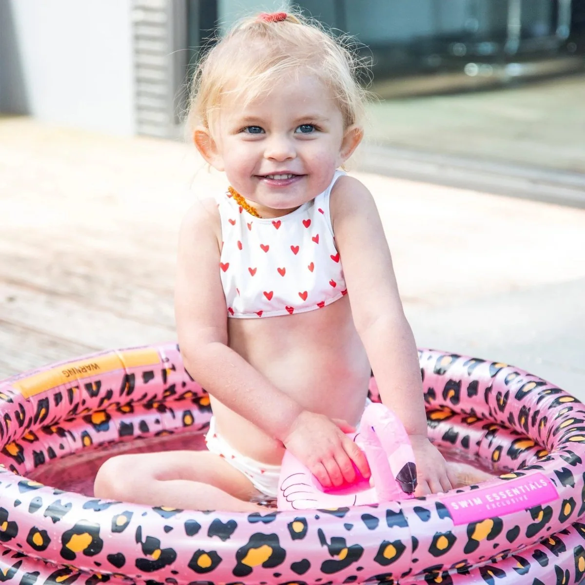 Swim Essentials Zwembad Baby Panterprint Rose Goud 60Cm - Image 9