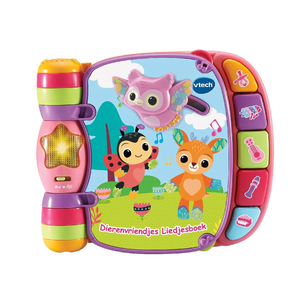 Vtech Baby Boekje Dierenvriendjes Liedjes Roze