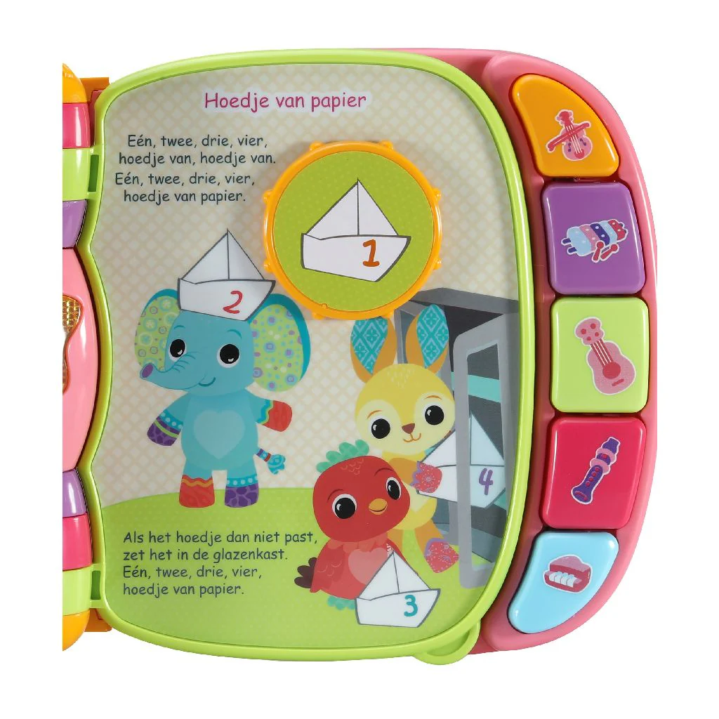 Vtech Baby Boekje Dierenvriendjes Liedjes Roze - Image 3