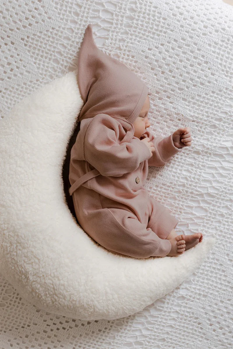 Yumi Baby Strikmutsje Blush - Image 4