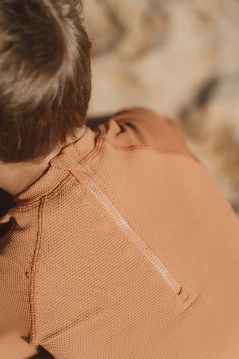 Zwem shirt korte mouwen Sunny Brown - Image 8